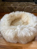 Coussin en peau de mouton pour animaux de compagnie (tapis pour chien, tapis pour chat) en véritable peau de mouton brute de Nouvelle-Zélande et d'Australie, fourrure animale