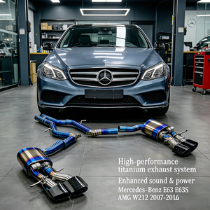 Échappement OEM Valvetronic Catback pour Mercedes-Benz E63 E63S AMG W212 2007-2016 en alliage de titane, silencieux, échappement de performance pour <span class=keywords><strong>voiture</strong></span> - Product Image 1