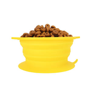 Portátil 350ml Silicone Dobrável Garrafa De Água Durável Plástico <span class=keywords><strong>Dog</strong></span> Food Container Dobrável Gato Pet <span class=keywords><strong>Bowl</strong></span> para Acampamento Ao Ar Livre - Product Image 4