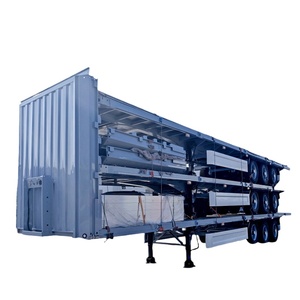 3 essieux 60 tonnes camion <span class=keywords><strong>remorque</strong></span> imperméable et anti-poussière rideau semi-<span class=keywords><strong>remorque</strong></span> 40ft rideau côté semi-<span class=keywords><strong>remorque</strong></span> à vendre - Product Image 1
