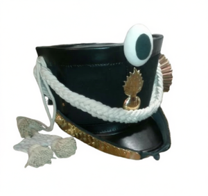 Wholesale Vintages High Men's 100% Genuine Leather & Wool OEM Logo Russian 1811 Shako Hats - Product Image 1