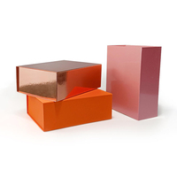 Boîte cadeau pliable à fermeture magnétique en gros, boîte en papier rigide pliable avec logo personnalisé imprimé, emballage de luxe