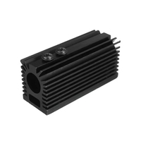 Profil en aluminium d'usinage CNC personnalisé Radiateur dissipateur de chaleur en aluminium anodisé noir