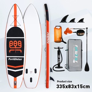 Planche à pagaie <span class=keywords><strong>gonflable</strong></span> en PVC Gladiator SUPFW03A pour lacs et rivières - Yoga aquatique pour hommes - Product Image 3
