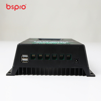 Pengontrol Pengisian Daya Surya PWM 10A 50A 80A 120A 12V 24V 36V 48V Deteksi Otomatis Panel Surya Regulator Baterai dengan USB 5V untuk Sistem Off Grid