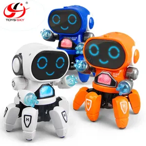 Akıllı oyuncak Amazon akıllı dans robotlar insansı çocuklar çocuk hediye dans Mini elektronik yürüyüş B/O oyuncak Robot işıkları