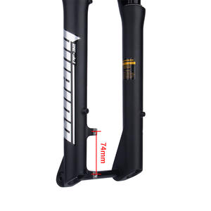 Fourche avant de vélo de neige Bolany 26 pouces, pneu large 4.0, axe traversant, suspension pneumatique 15x135mm - Product Image 3