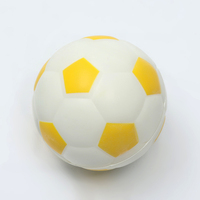 Balle de football en PU avec logo personnalisé, jouet de football, balle anti-stress rebondissante en mousse PU à impression complète, vente à chaud