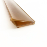 Profil en PVC encastré pour étiquettes de prix, pour fabricant de gondoles, OEM, canal de bord de rayonnage préinstallé, bande extrudée, fournisseur en gros