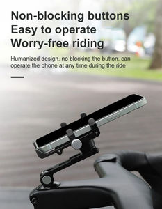 GUB G-95 Rotatif <span class=keywords><strong>VTT</strong></span> Tête de direction Tube Stem Mount Mobile Phone Holder MTB Road Fork Cellphone Clip Stand - Product Image 5