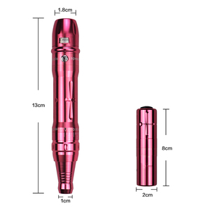 Ametralladora Microblading de <span class=keywords><strong>tatuaje</strong></span> de plata y oro rosa de alta calidad, funciona con batería para cejas, labios, tatuajes, <span class=keywords><strong>academia</strong></span> de entrenamiento - Product Image 2