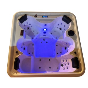 Jacuzzi exterior de lujo para 6 personas, independiente, blanco, con hidromasaje a temperatura constante, bañera de hidromasaje, <span class=keywords><strong>spa</strong></span> para fiestas. - Product Image 4
