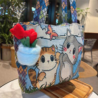 Nouveau porte-clés en peluche en forme de tulipe en pot, adorable poupée, sac à main, pendentif, peluche douce, porte-clés en forme de tulipe
