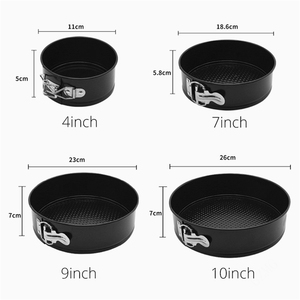 Moldes Desmontables para Pasteles Redondos de 10 Pulgadas con Forma Desmontable, <span class=keywords><strong>Molde</strong></span> de Aluminio con Resorte, Bandejas para Hornear, Juegos - Product Image 5