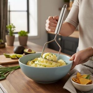 2026 Most Popular Stainless Steel Kitchen Cooking Tools Potato Slicer Garlic Press Fruit & Ginger <b>Cutter</b> for Potato - Product Image 3