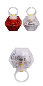 Anillos de Diamantes de Plástico con Luces LED para Decoración de Bodas y Despedidas de Soltera, Anillos Brillantes para Fiestas - Product Image 4
