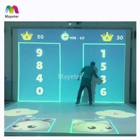 Projecteur interactif en forme de L de divertissement de graffiti numérique d'intérieur Jeux vidéo de projection interactifs de mur/sol pour des enfants
