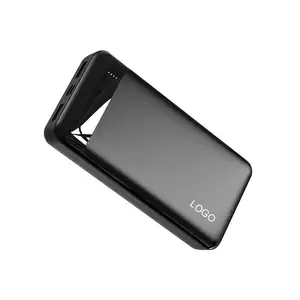 Alta capacidade Lipo Battery Slim Power Bank 20000mah 10000mah Power bancos Carregador portátil Logotipo personalizado Melhor Mobile powerbank