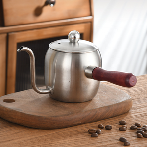 Cafetera de Goteo Manual de Acero Inoxidable 304, 500 ml, Diseño Creativo, Hervidor con Boquilla Larga, Cafetera de Goteo Manual con Revestimiento de Teflón - Product Image 4