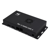 Boîtier métallique (A) pour carte d'interface Raspberry Pi Compute Module 4, avec ventilateur de refroidissement