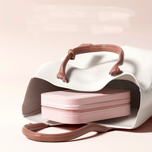 Trang điểm nhỏ Túi du lịch <span class=keywords><strong>Train</strong></span> Trường hợp với Led Gương và ánh sáng <span class=keywords><strong>mini</strong></span> make up cho phụ nữ mỹ phẩm Organizer 3 điều chỉnh độ sáng - Product Image 3