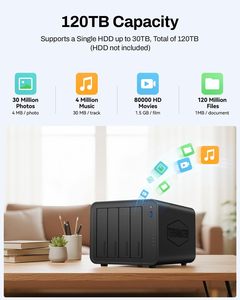 Terramaster F4-425 Pius 4-Bay NAS quad-core CPU 4GB RAM 2.5GbE LAN USB อินเตอร์เฟส USB เซิร์ฟเวอร์มัลติมีเดียผู้ใช้ตามบ้าน (ไร้ดิสค์) stoc - Product Image 6