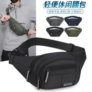 Riñonera Sdsd para Hombre, Negra, Correa Ajustable, Impermeable, Bolsillo Interior con Cremallera, para Viajes y Ocio, Primavera 2025 - Product Image 3