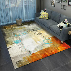 Tapis Moderne Abstrait Rectangulaire en Fibre de Polyester Lavable pour Salon, Décoration Intérieure Grande Taille Motif 1 Motif 2 - Product Image 4