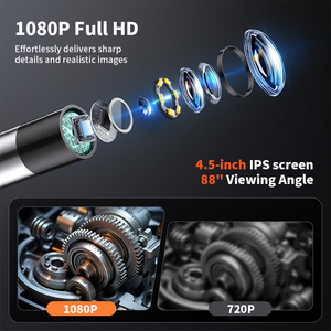 Endoscopio HD articulado universal de 2 vías, 6,4 mm, 8 luces LED, conexión directa con teléfono móvil para todos los modelos, herramienta para amigos - Product Image 2