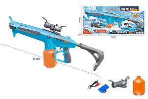 Pistolet à eau électrique automatique 2024 avec viseur laser et câble, jeu de tir d'été pour enfants, pistolet à eau haute pression - Product Image 3