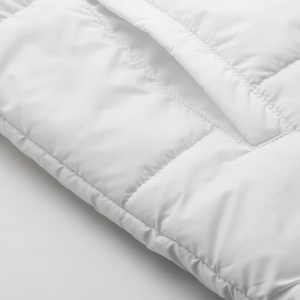 <b>Men's</b> Hooded <b>Jacket</b> Solid <b>White</b> Warm Autumn Windproof Anti-Bacterial Breathable Lightweight Zipper Design Comfortable Front - Product Image 1