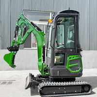 Livraison Gratuite Vente en Gros Micro Mini Excavatrice Agricole et de Jardin 2 Tonnes Pompe Hydraulique KYB Données en Temps Réel