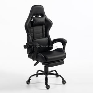 Chaise de jeu inclinable avec barre lumineuse LED RGB au design moderne, en cuir PU, vente en gros d'usine noire, échantillon gratuit pour les joueurs - Product Image 6