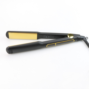 <span class=keywords><strong>Plancha</strong></span> de Pelo <span class=keywords><strong>Profesional</strong></span> de <span class=keywords><strong>Titanio</strong></span> Dorado para Alta Temperatura de 500°F con Pantalla LED y Calentamiento Rápido para Estilos Lisos/Rizados - Product Image 6