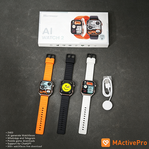 Reloj Inteligente AI Watch2 NFC con ChatGPT, Monitor de Frecuencia Cardíaca 24h, Respuesta a Mensajes, Pantalla AMOLED de 1.99'', IP68, GPS Deportivo, Fisiología Femenina - Product Image 5