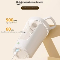 Bouteille shaker électrique portable en Tritan, mélangeur automatique de protéines, tasse mixeur rechargeable par USB pour le fitness en extérieur