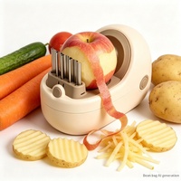 Hachoir à légumes multifonctionnel, coupe-légumes manuel, trancheuse, éplucheur, râpe à fruits, pommes de terre, carottes à lames multiples pour la cuisine