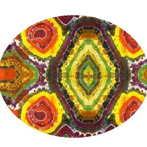 बैंगनी गुलाबी फूल बुने बंदना 100% लिनन डिजिटल प्रिंट कपड़े, लड़कियों और लड़कों के लिए शर्ट सोफे कुशन पोशाक - Product Image 1