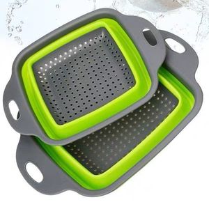 उच्च गुणवत्ता वाले बड़े ढहने वाले सिलिकॉन कोलैंडर रसोई नाली टोकरी फल और घरेलू उपयोग के लिए वनस्पति फ़िल्टर टोकरी - Product Image 4
