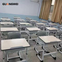 Meubles de classe confortables et réglables GUANGWEI, bureaux et chaises individuels pour l'apprentissage des élèves