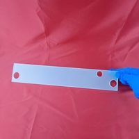 Silice fondue polie givrée de haute pureté sur mesure, à double tube, avec trous percés CNC, pour semi-conducteurs/usage en laboratoire