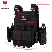Gilet tactique personnalisé TEXUEBING pour extérieur, système Molle à libération rapide, logo personnalisé, porte-plaques avec pochette pour chargeurs