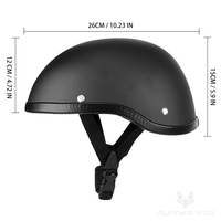 Casco Retro de Motocicleta, Medio Casco de Plástico ABS+Algodón, Casco de Verano Unisex, Casco Universal para Motociclistas