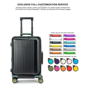 <span class=keywords><strong>Valise</strong></span> de voyage multifonctionnelle à roulettes en PC, légère et durable, à ouverture latérale, personnalisée en usine, style moderne - Product Image 5