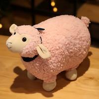 Peluche Mouton Mignon, Jouet en Peluche Doux, Adorable Peluche Agneau pour Cadeau de Fêtes