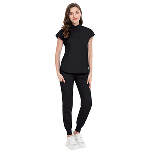 ชุดยูนิฟอร์มสครับสวมใส่สบายสำหรับผู้หญิง ชุดยูนิฟอร์มสครับสั่งซื้อจำนวนมาก ชุดยูนิฟอร์มโรงพยาบาล ชุดสครับสำหรับ<span class=keywords><strong>สาว</strong></span>ๆ รับสกรีนโลโก้ - Product Image 2