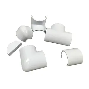 Pvc Zelfklevende Kabel Lade Brandwerende Pvc Trunking Stijve Buisleiding Connector Fittings Accessoires