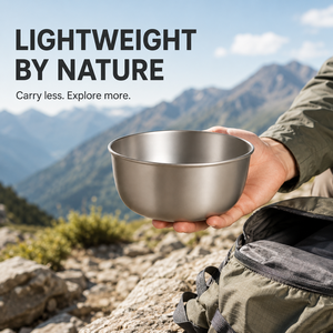 Tazón Apilable de Titanio para <span class=keywords><strong>Camping</strong></span>, Utensilios de <span class=keywords><strong>Cocina</strong></span> de Titanio Puro, Duraderos y Ligeros, para Senderismo, Excursionismo, Picnic y <span class=keywords><strong>Cocina</strong></span> al Aire Libre - Product Image 5