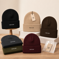 Gorro de Punto Acrílico Premium con Logotipo Personalizado, Gorro de Invierno Cálido para Deportes, para Clubes de Golf y Regalos de Marca, Gorros para Esquí al Aire Libre