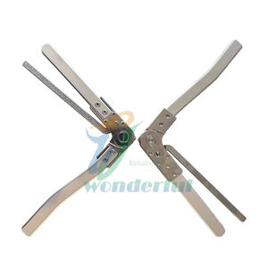 Il ginocchio della gamba ortotica protesica della serratura a molla a cricchetto del produttore fa perno sull'articolazione del ginocchio ortotica dell'attrezzatura di terapia fisica - Product Image 1